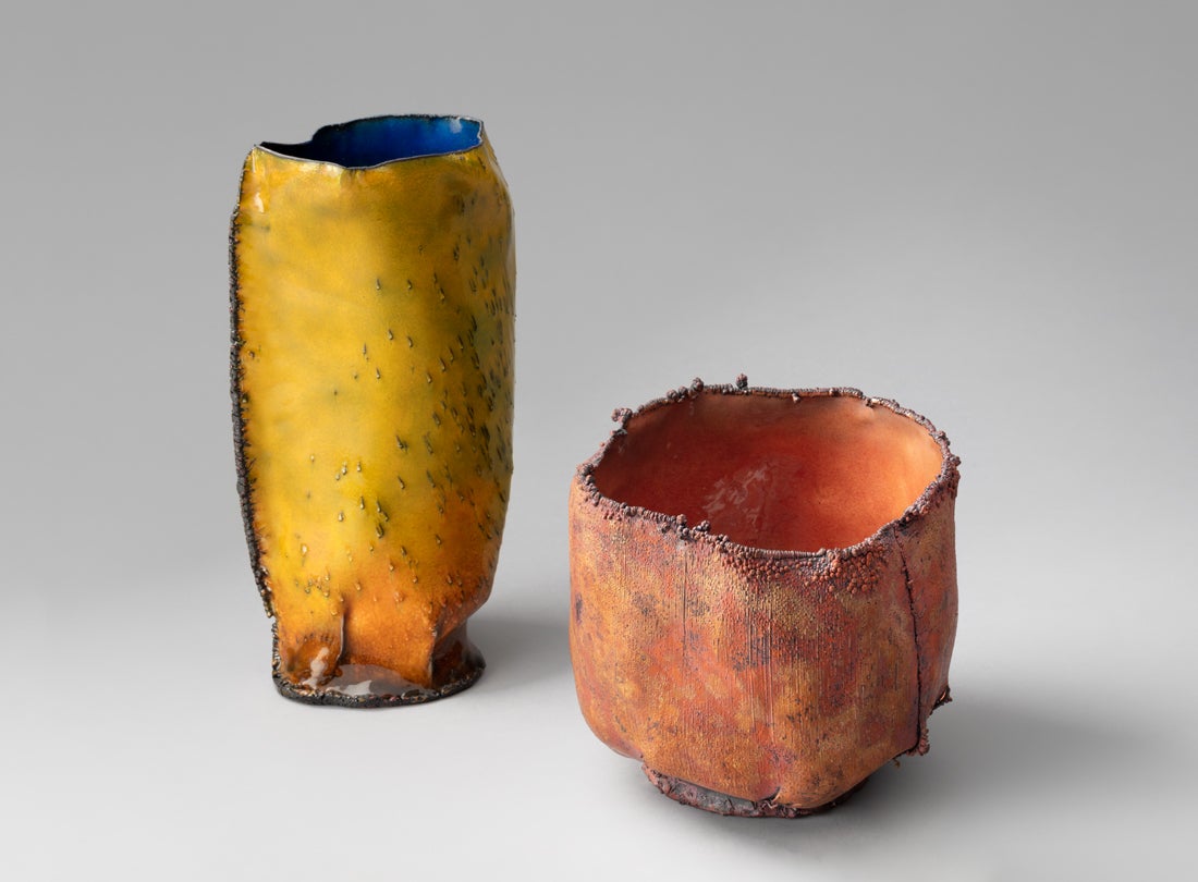 Vase  2013, Vessel  2007; June Schwarcz 