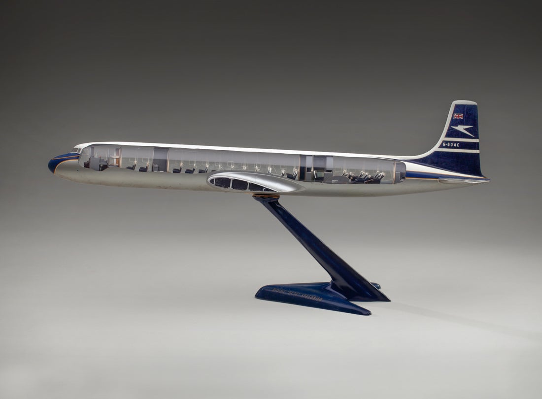 BOAC (British Overseas Airways Corporation) Douglas DC-7c  model aircraft  mid–1950s 