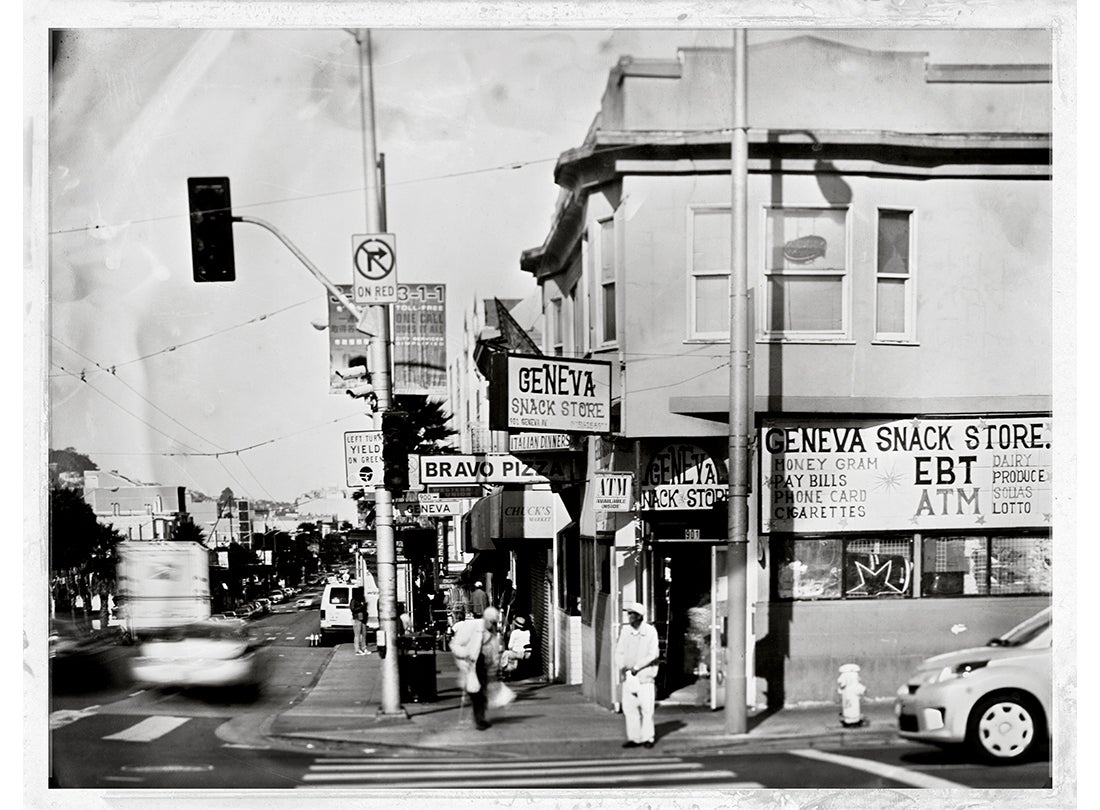 Corner of Mission Street and Geneva Avenue  2015