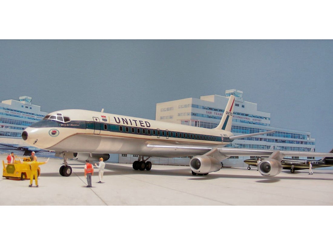 United Air Lines Douglas DC-8-51 Mainliner William B. Stout model aircraft 