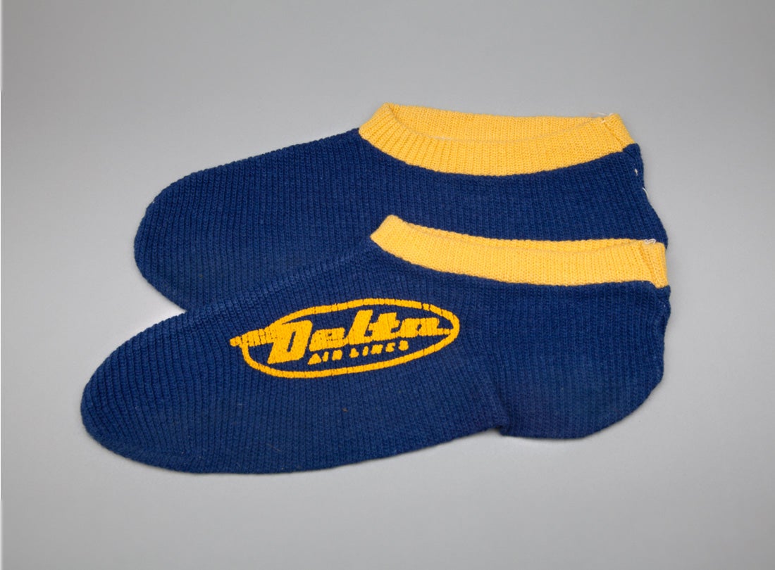 Delta Air Lines sleep socks  late 1950s
