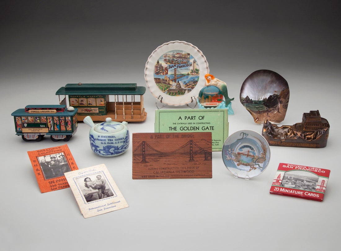 Various San Francisco souvenirs