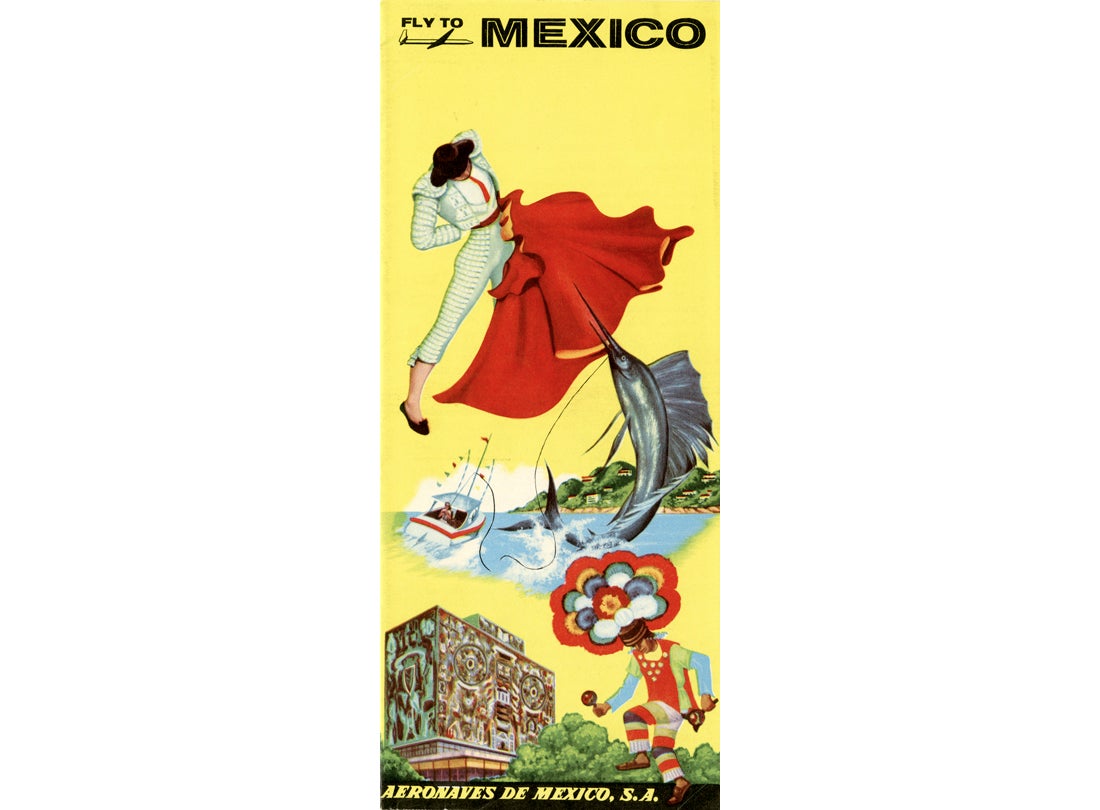Aeronaves de México brochure  1950s