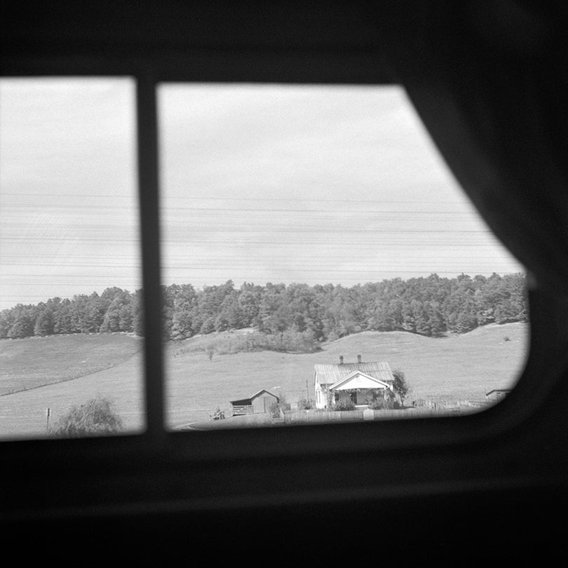 Looking out of bus window in Tennessee  1943