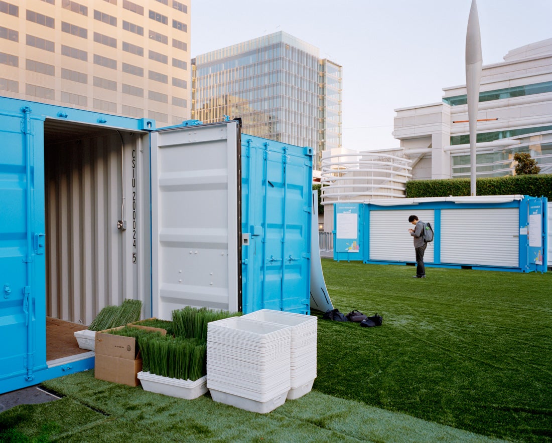 Containers at Moscone Center, Howard Street  2013