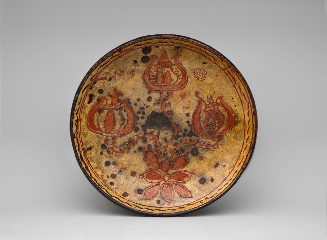 Sgraffito-decorated plate  1815