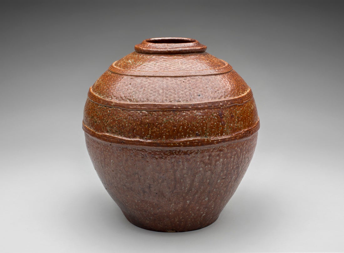 Stoneware jar