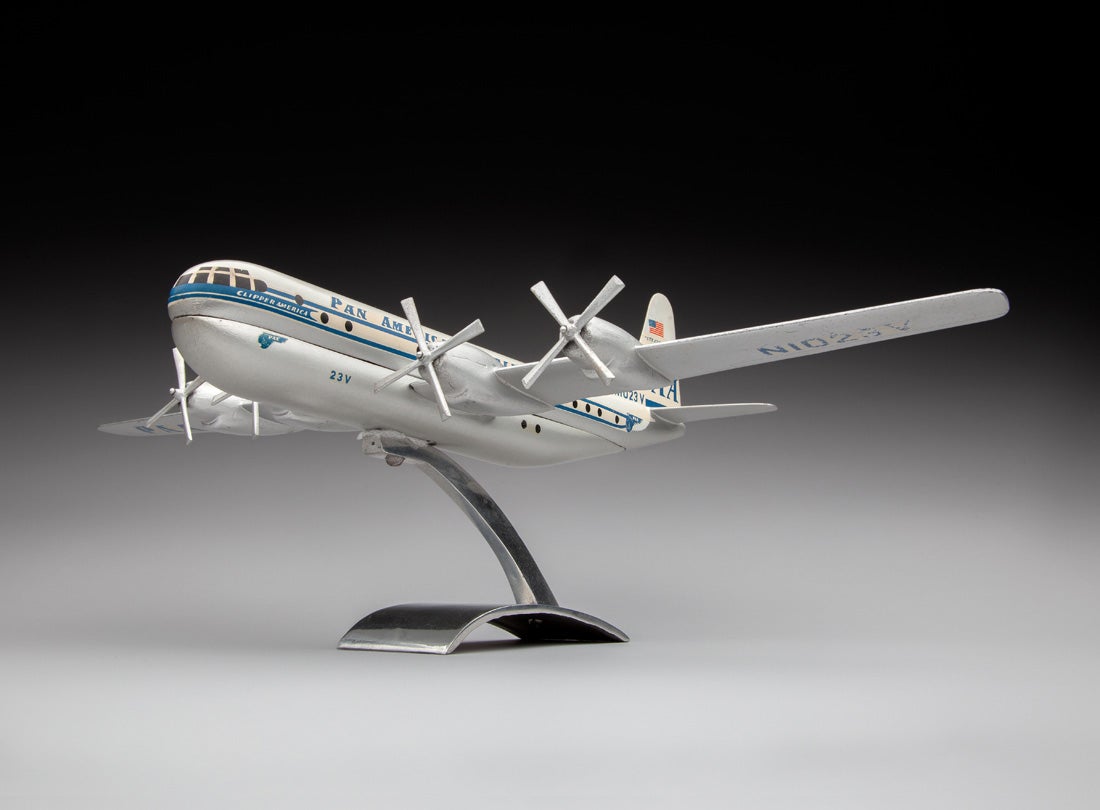 Pan American World Airways Boeing 377 Stratocruiser model aircraft  1950s
