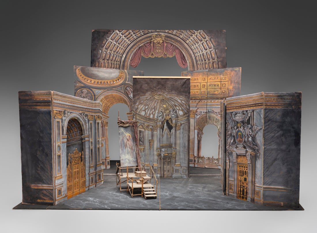 Set model for Act 1 of Tosca  1997