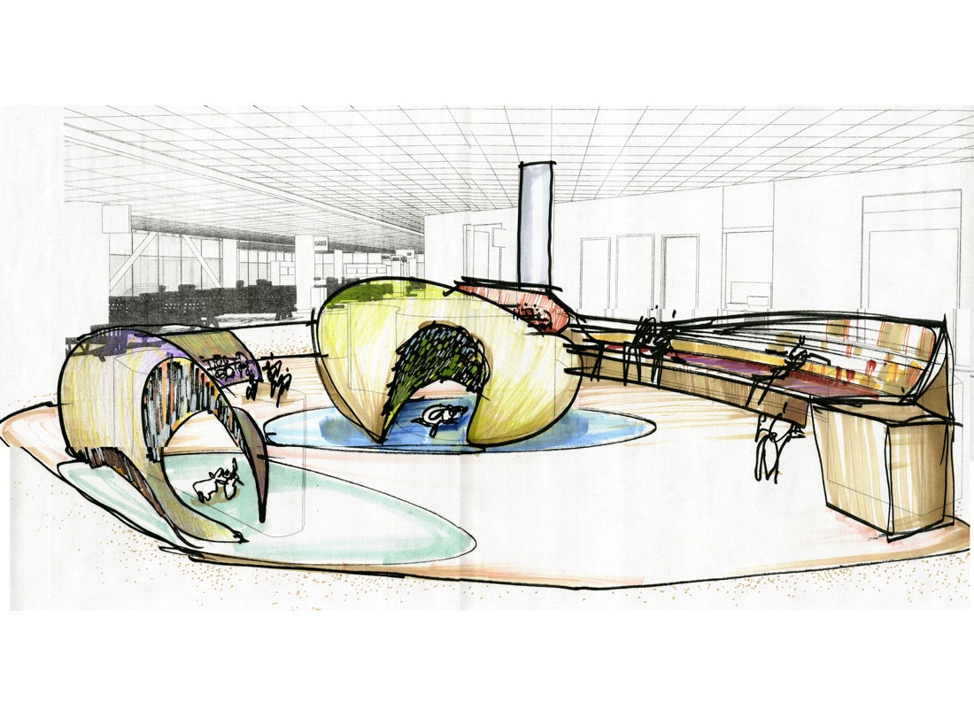 Active play area concept perspective drawing  2009