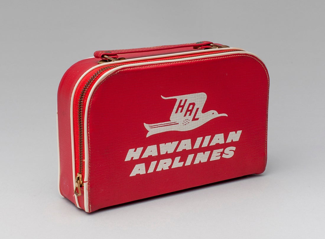Hawaiian Airlines miniature flight bag  1960s