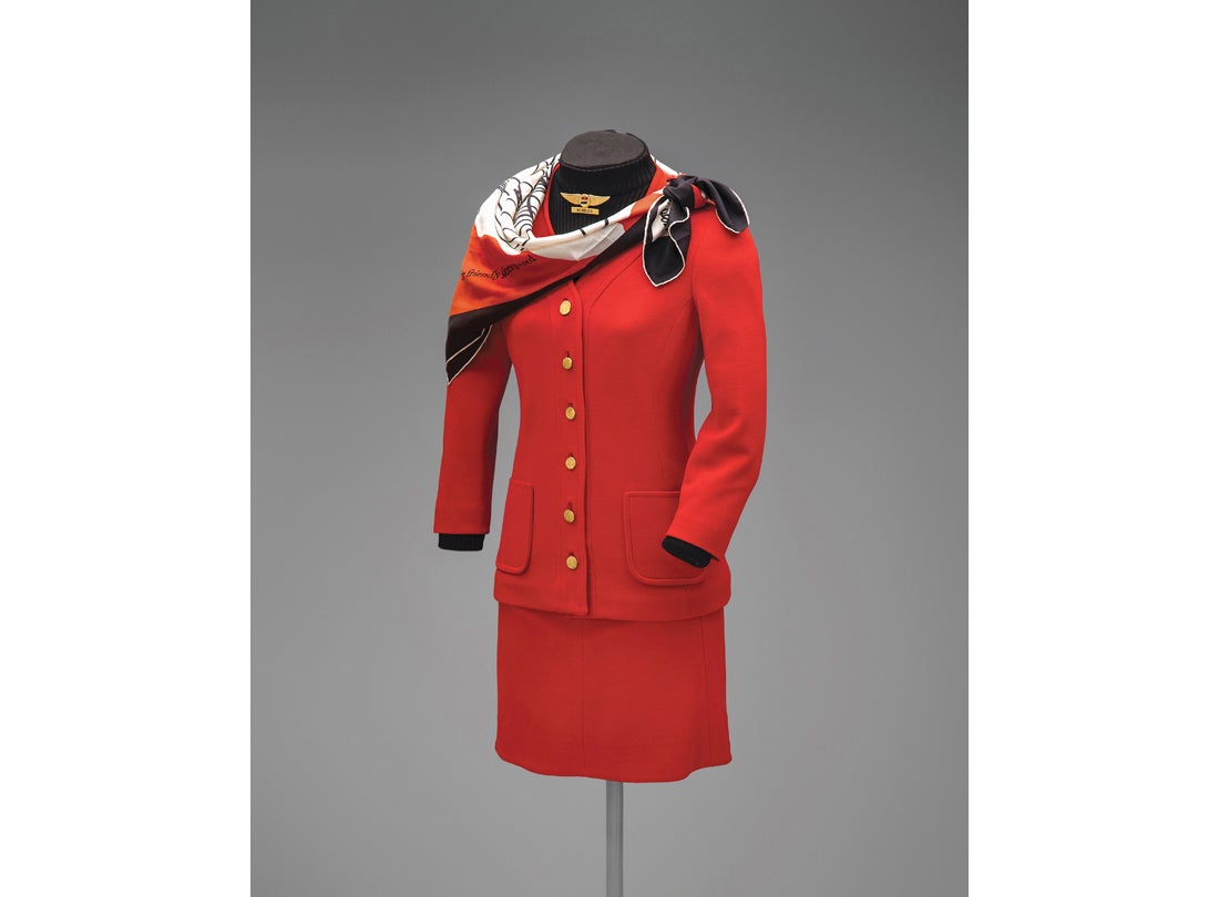 United Airlines flight attendant uniform