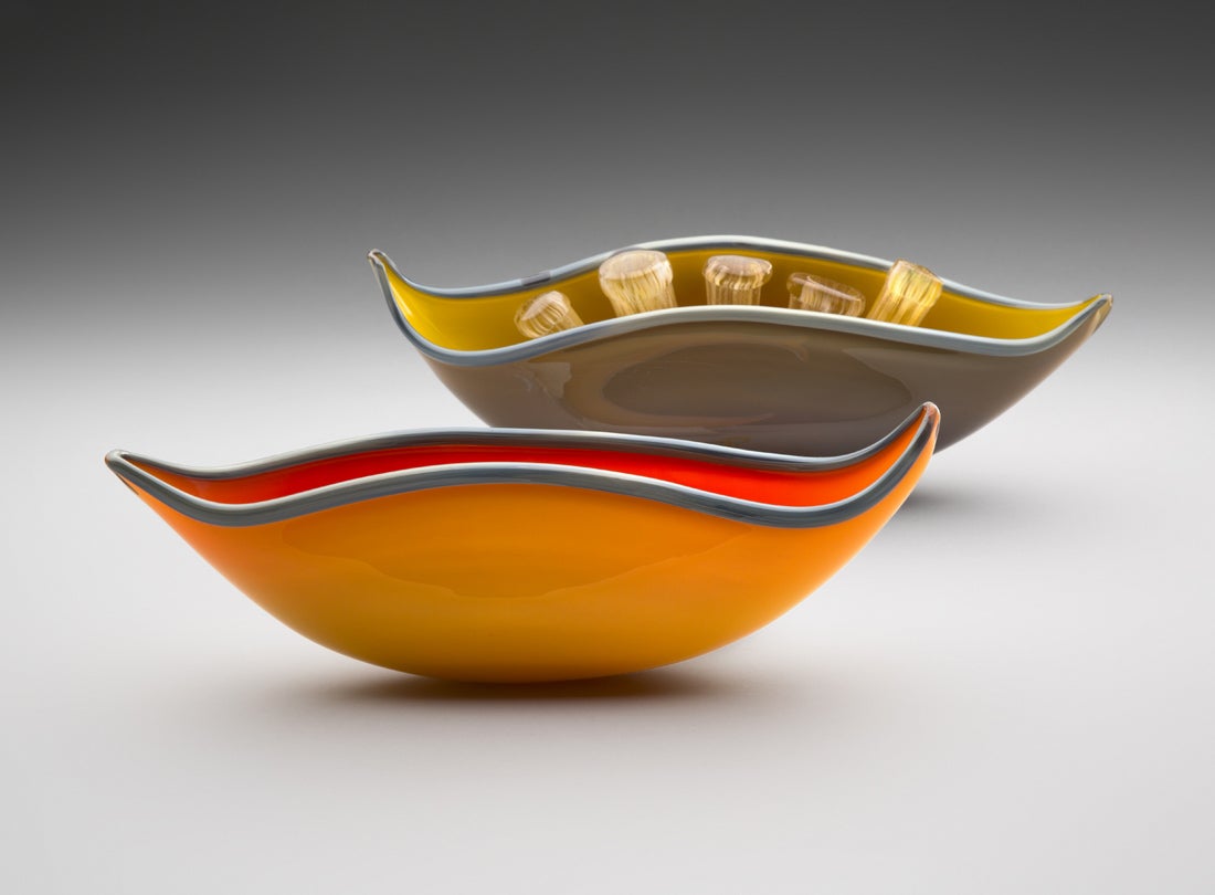 Yellow Pod and Straw Pod  2003 Elin Christopherson (b.1963)