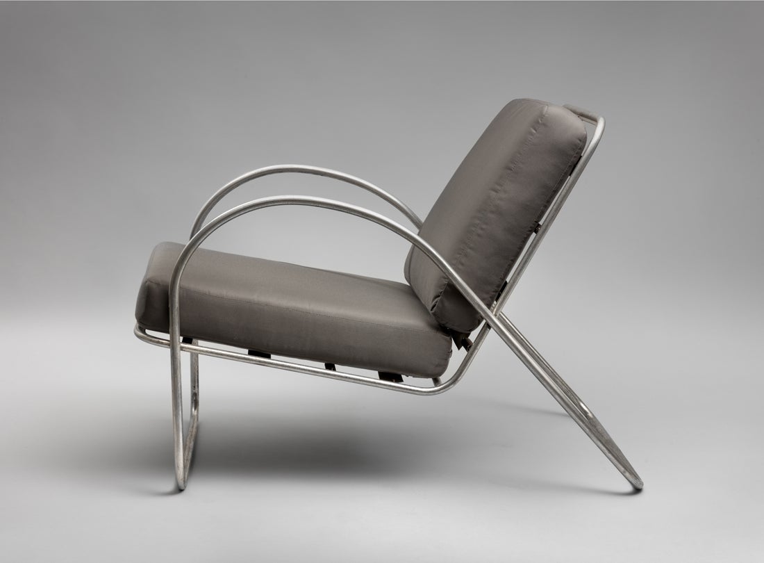 Tubular aluminum chair  c. 1936