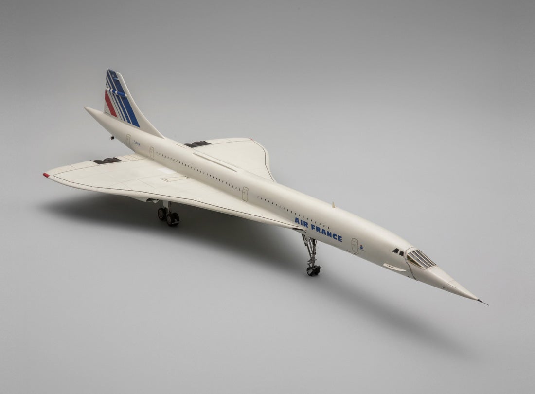 Air France Concorde SST (Super Sonic Transport) model aircraft  1990