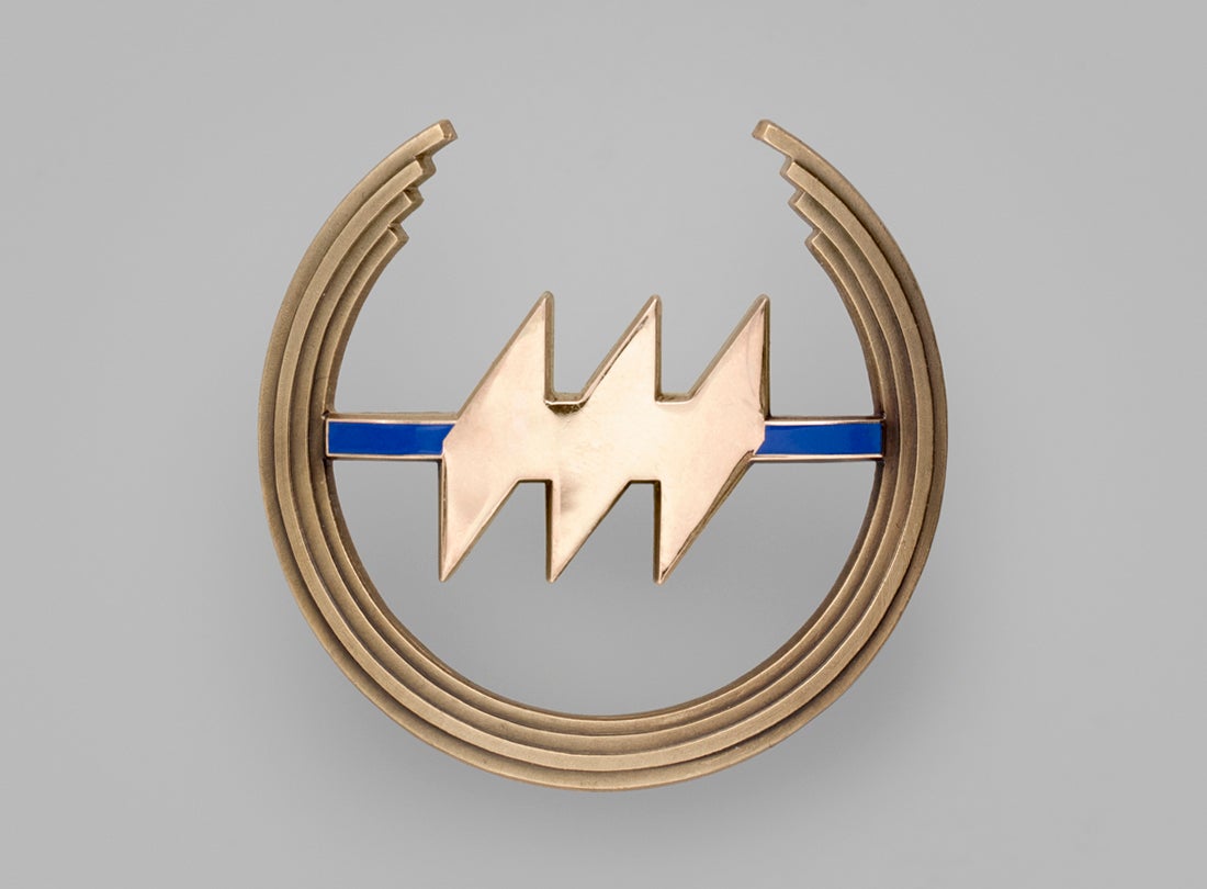 Hughes Airwest flight officer cap badge