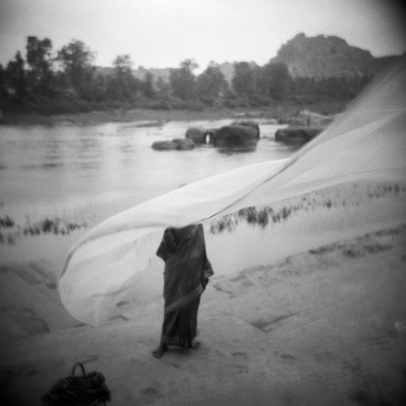 Drying Sari, from Memories of India  2003
