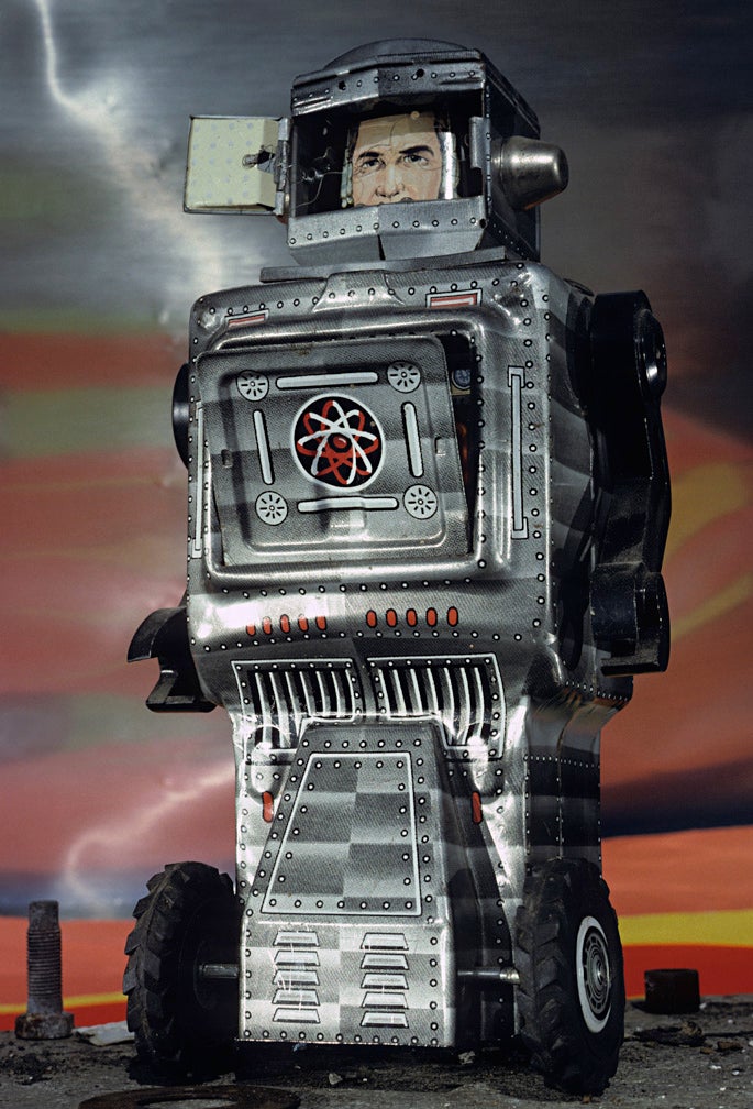 1960s “Mars Explorer” tin wind-up robot, Japan  1991