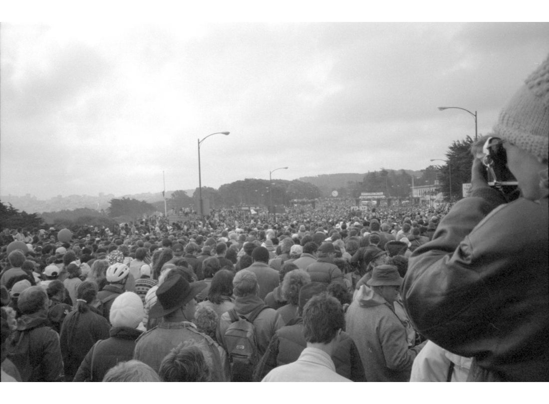 Bridge Walk during the fiftieth anniversary of the Golden Gate Bridge  1987