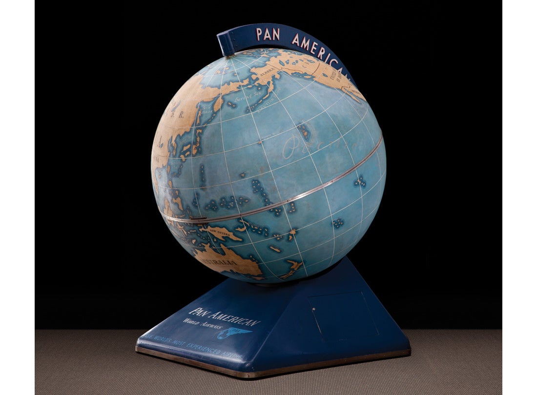 Pan American World Airways floor globe 