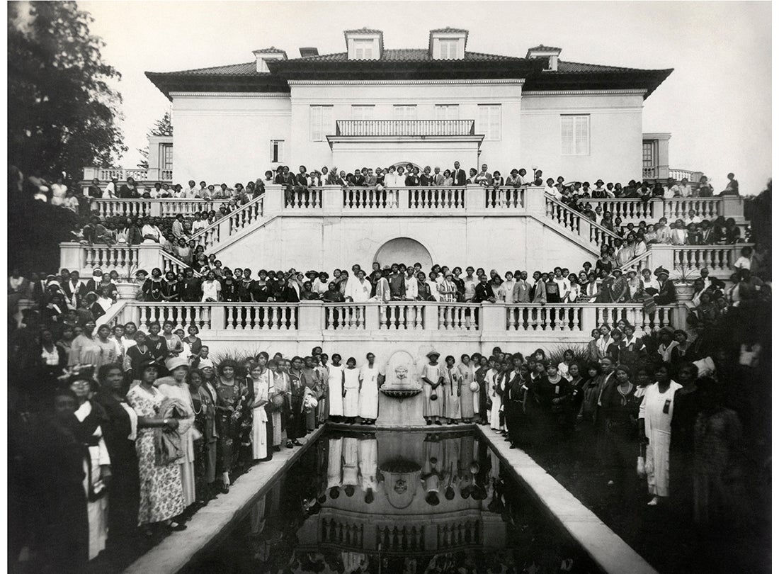 National Convention of Madam C. J. Walker beauticians at Villa Lewaro