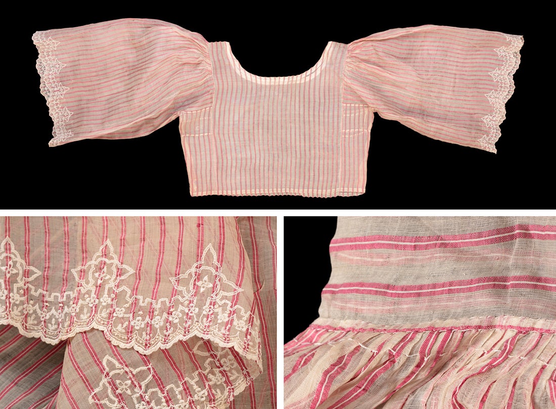 Camisa with red stripes  c. early 20th century