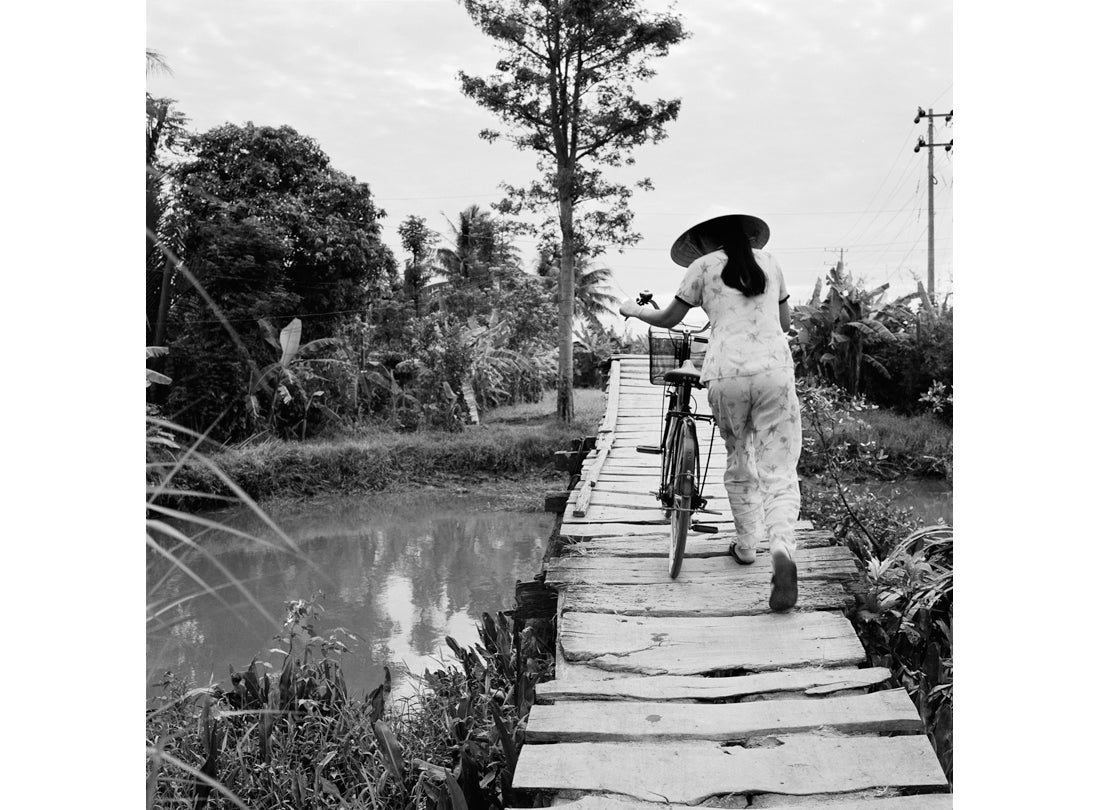 Woman on Bridge, Mekong Delta, Vietnam