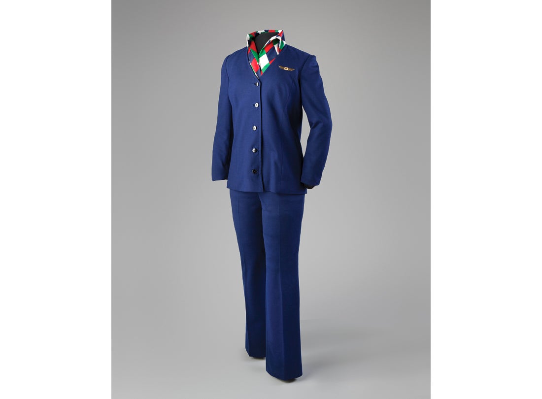 United Airlines flight attendant uniform