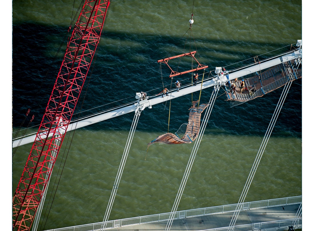 Main cable revealed once catwalk is removed 