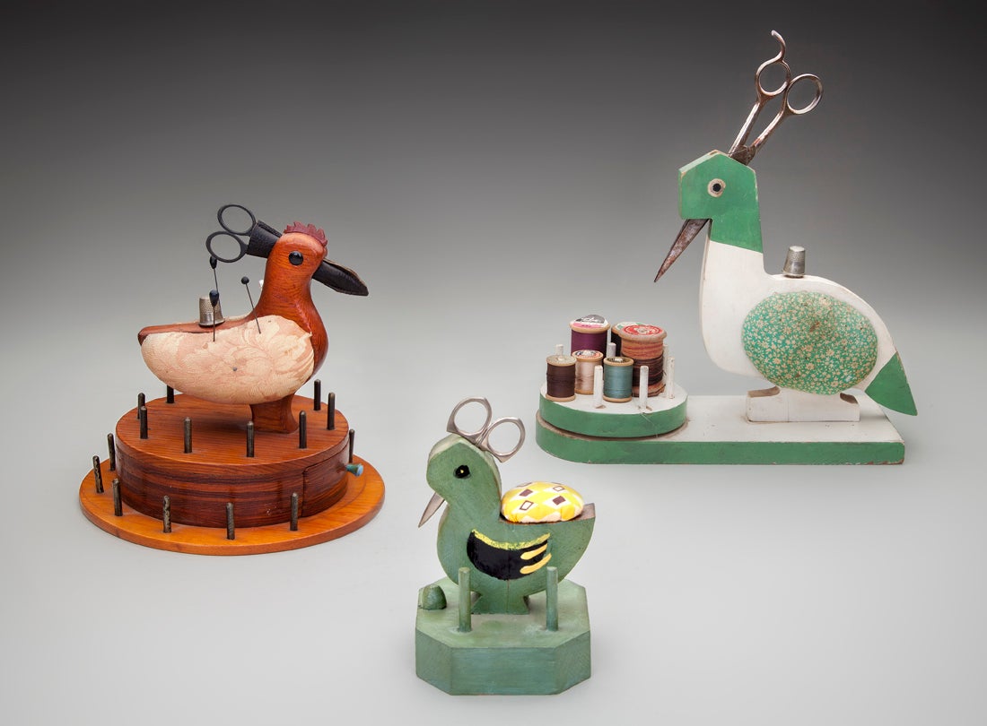 Sewing accessory stands  c. 1930