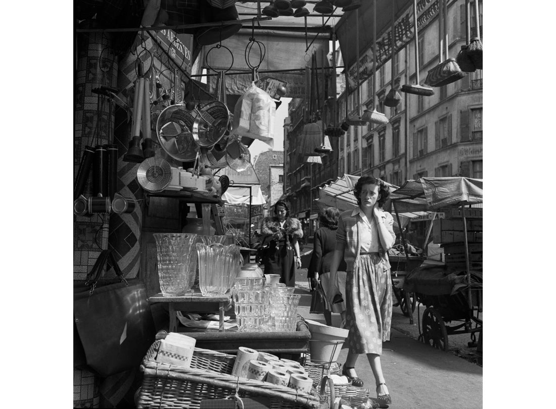 Rue des Abbesses, Sidewalk Market, Paris, France