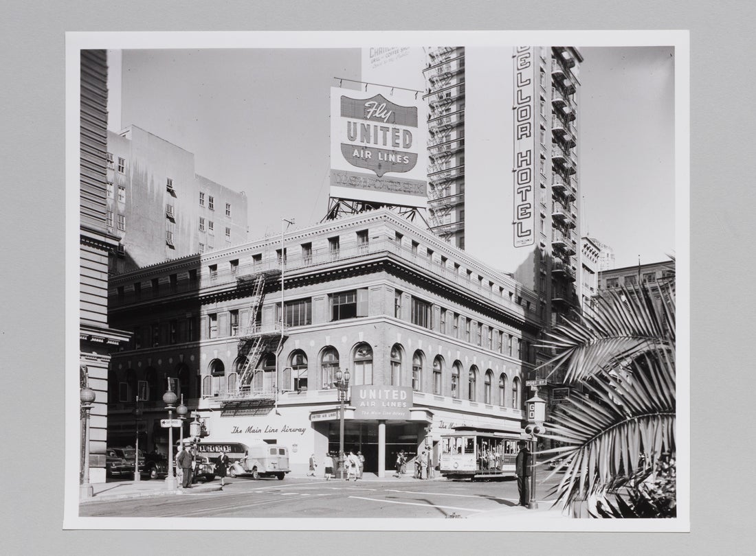 United Airlines ticket office, Union Square  c. 1940