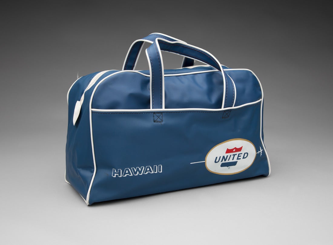 United Air Lines flight bag  1960s