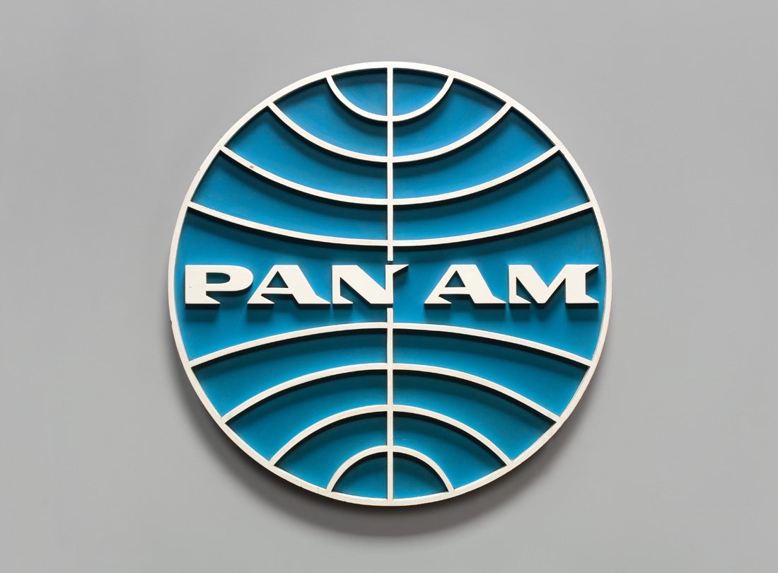Pan American World Airways wall sign  late 1950s–early 1960s