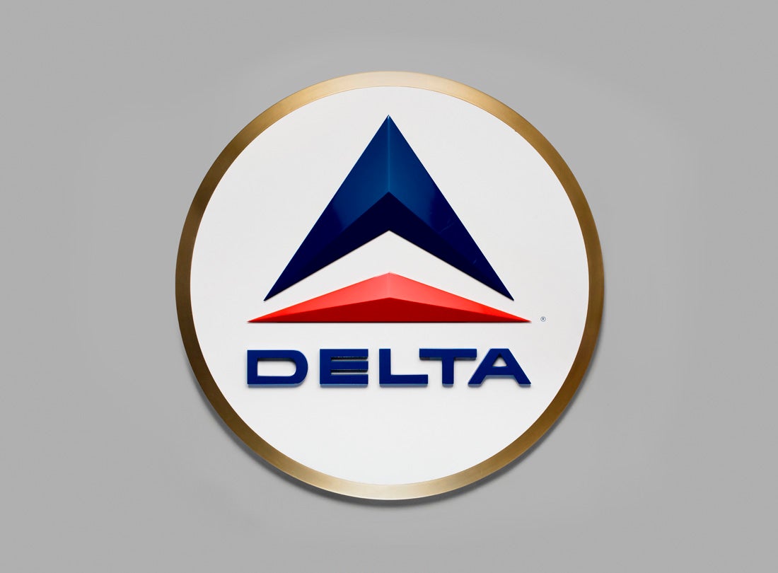 Delta Air Lines wall sign  1980s