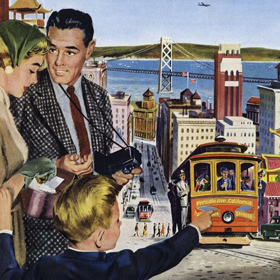 [detail] United Air Lines magazine advertisement  c.1955