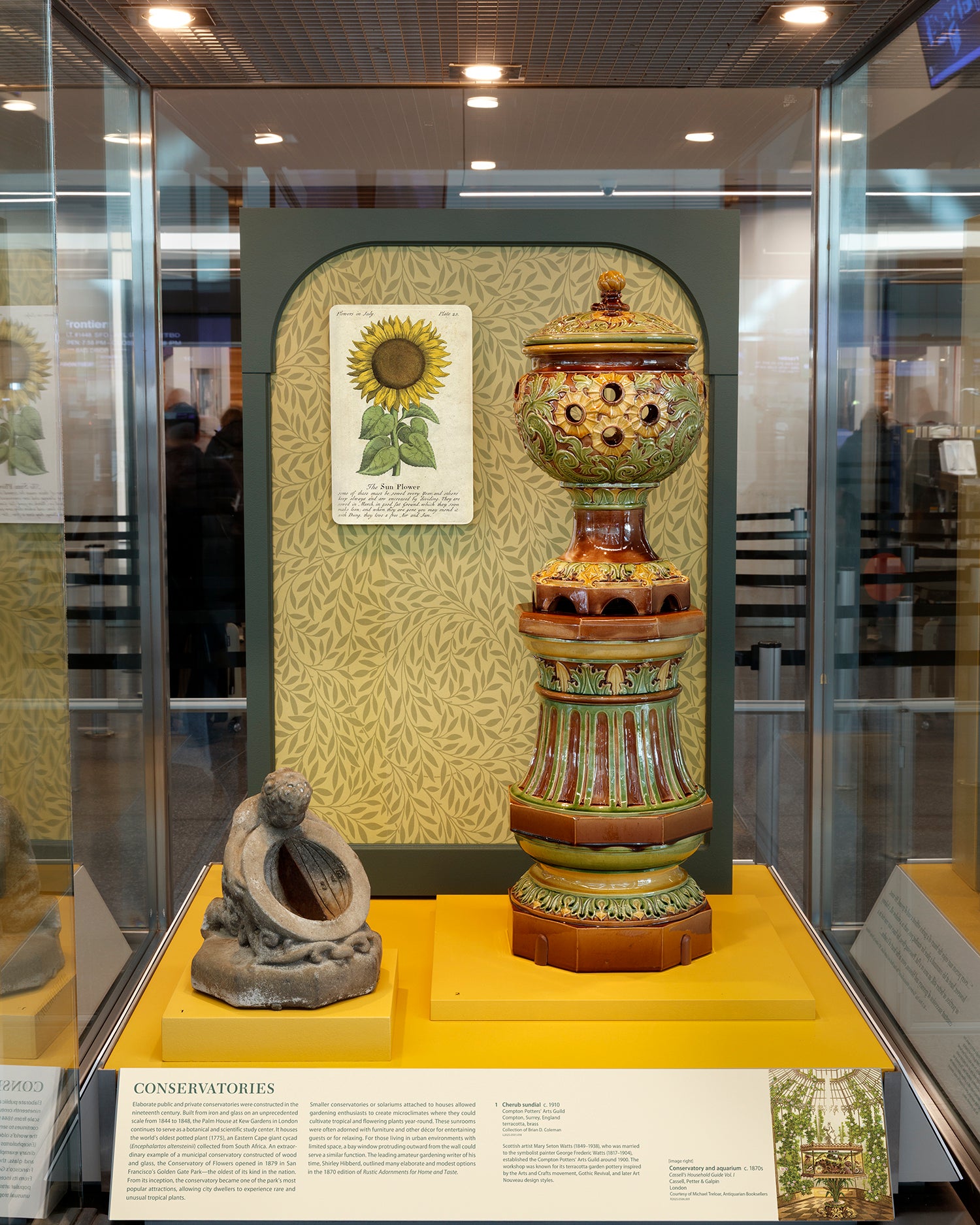 SFO Museum Gallery Photo Indoor Eden: Victorian Jardinières