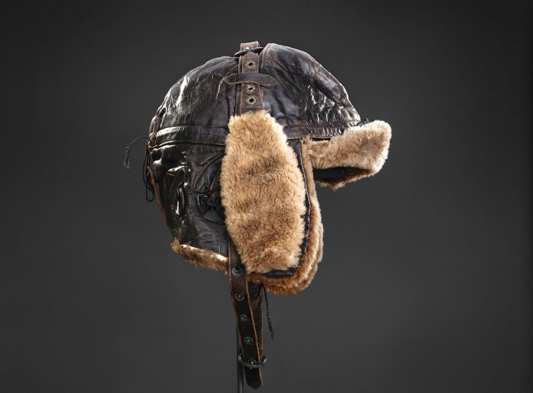 Royal Flying Corps flight helmet  c. 1916