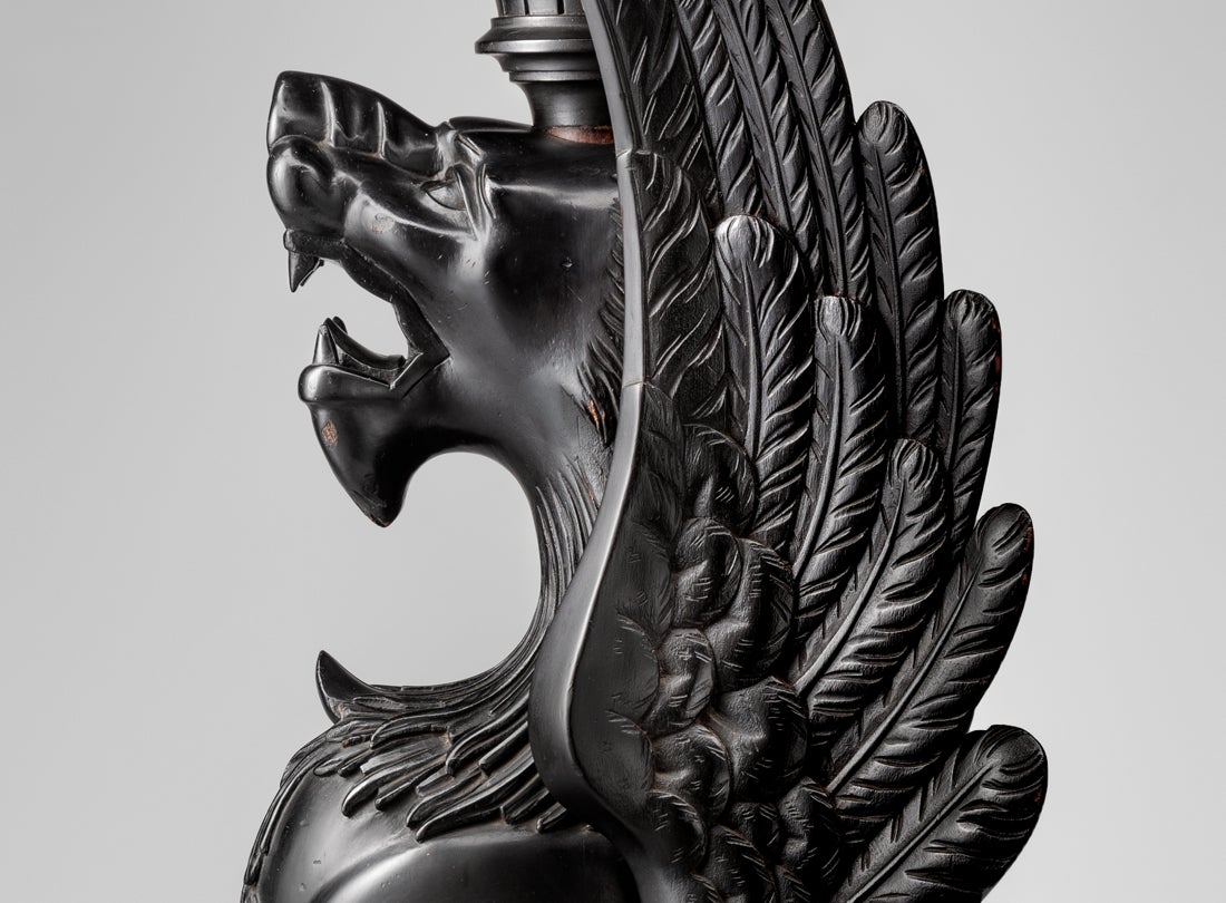 Griffin pedestal  c. 1870s–80s