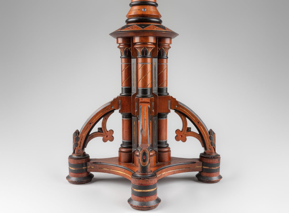 Modern Gothic pedestal  c. 1880–85