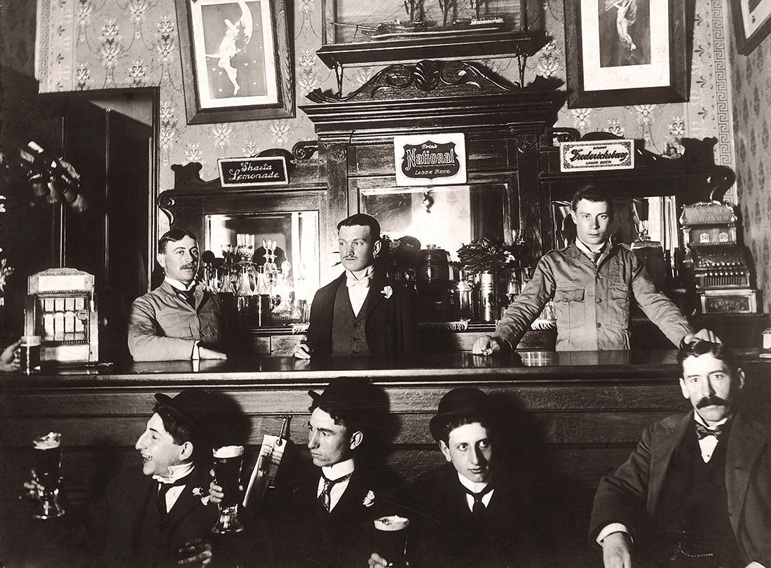 Saloon interior, San Francisco, California  c. 1900