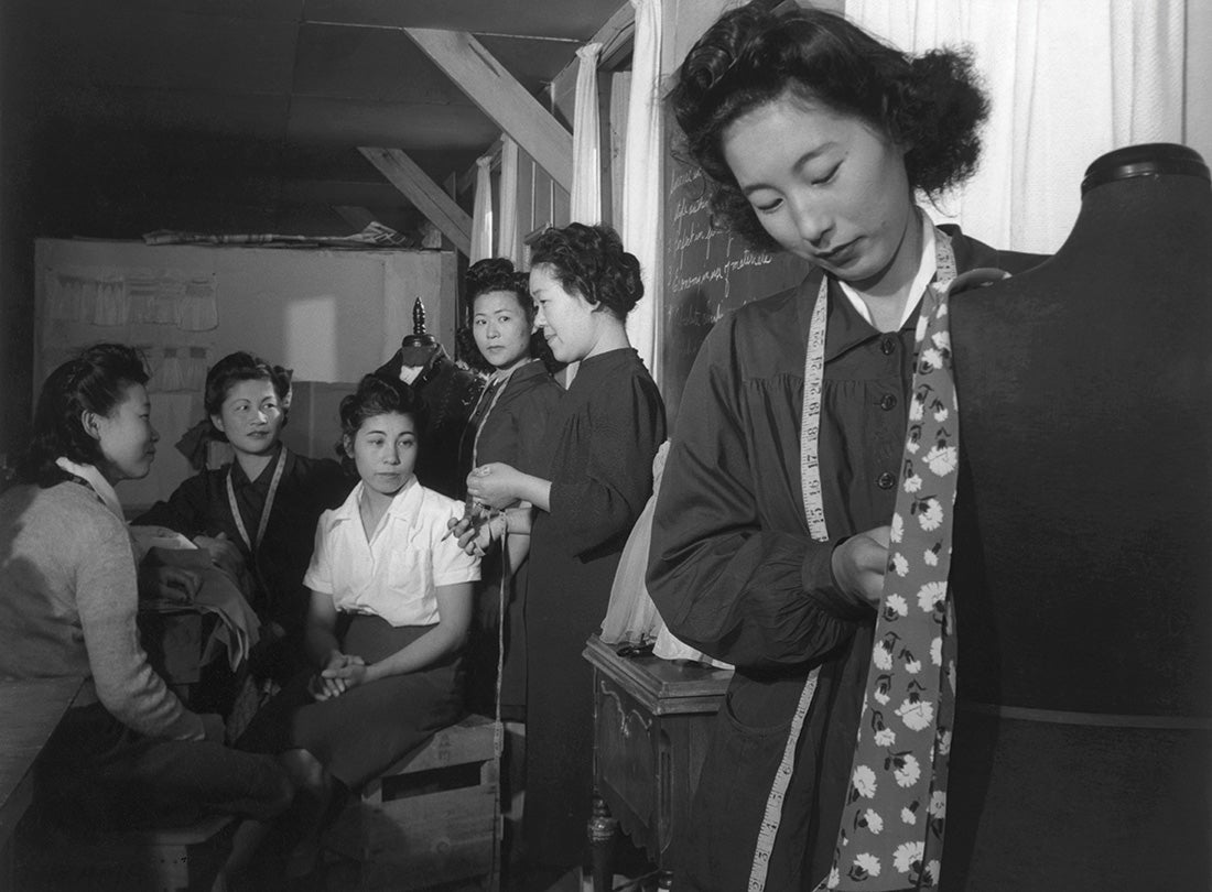 Dressmaking class  1943