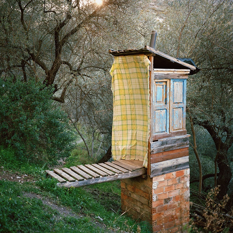 Composting toilet, Sierra Nevada, Spain  2013