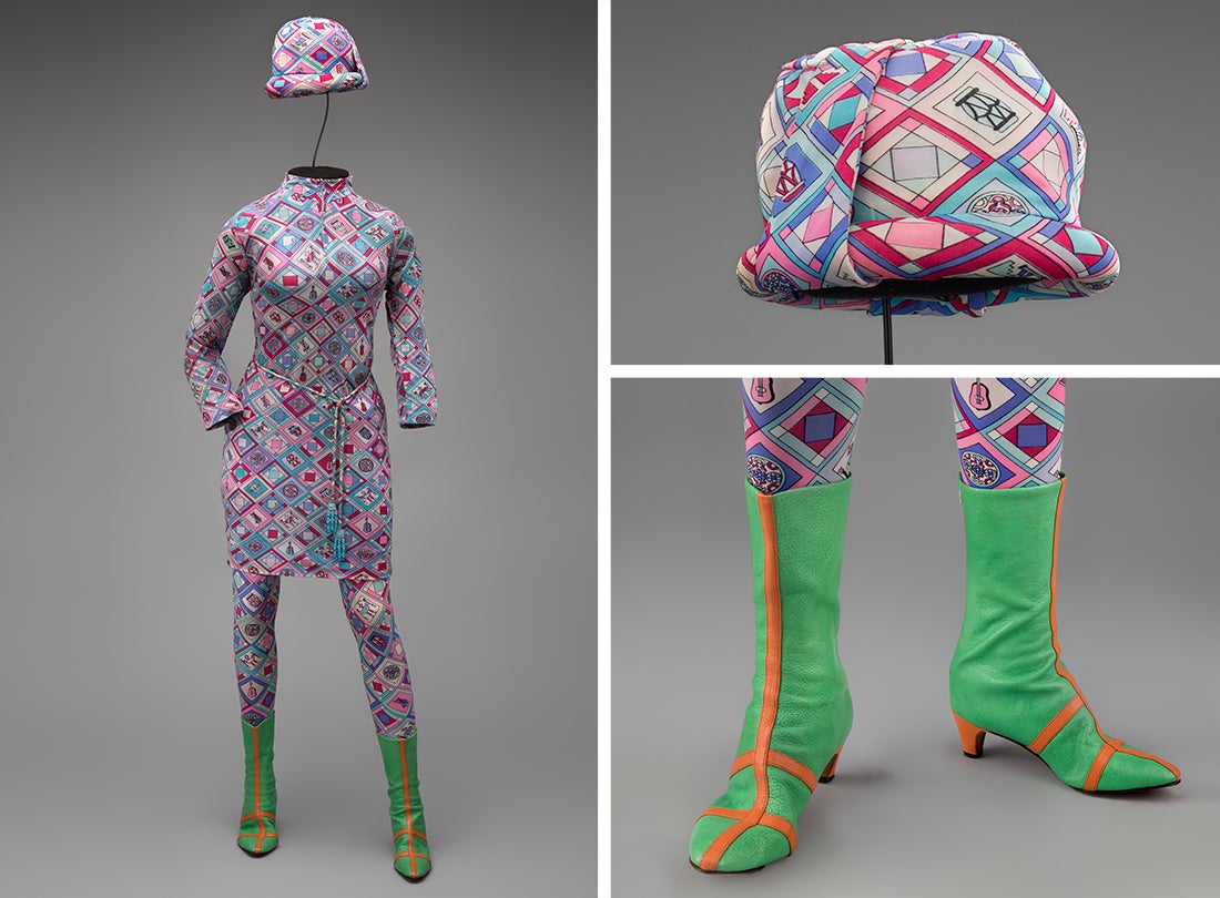 Braniff International Airways hostess uniform by Emilio Pucci 1966
