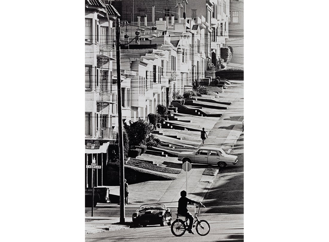 Fred Lyon, Boy on Bicycle, Cabrillo and 22nd Avenue