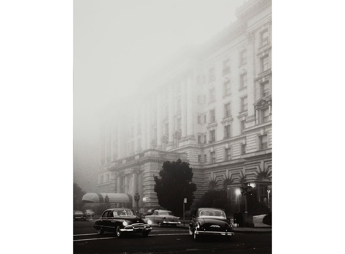 Fred Lyon, Fairmont Hotel in Fog atop San Francisco’s Nob Hill c. 1950s