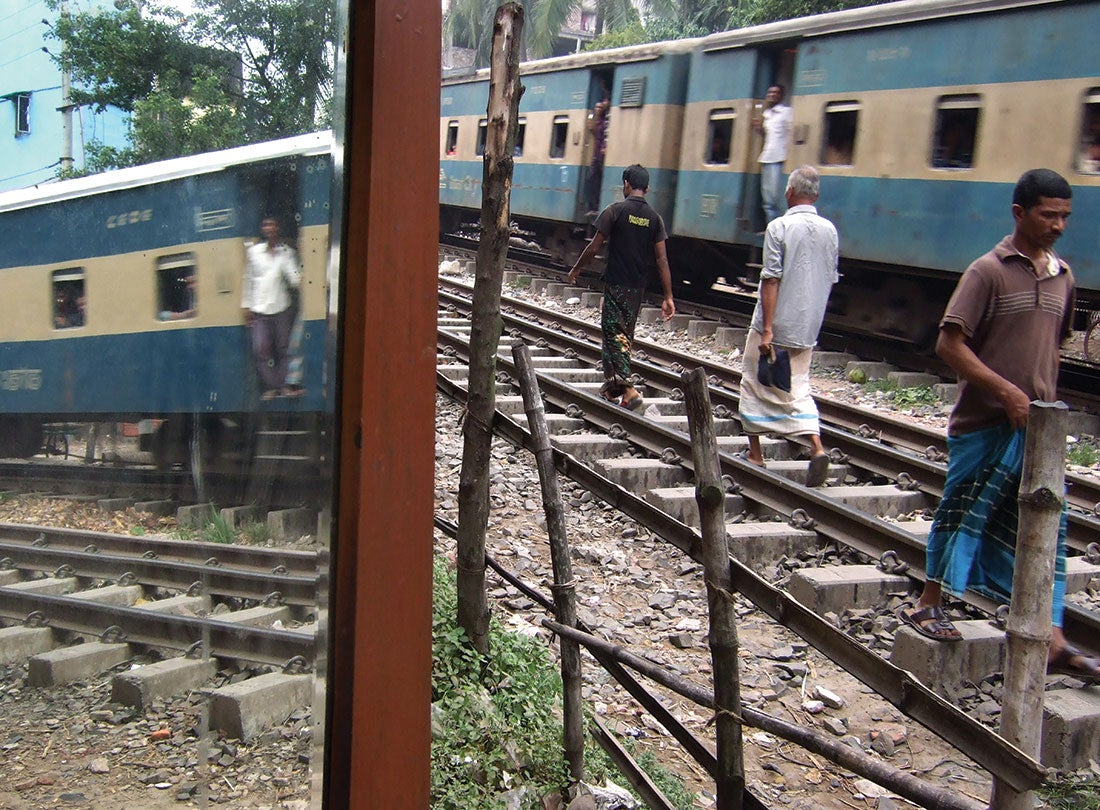 Railroad Tracks, Dhaka, Bangladesh  2009