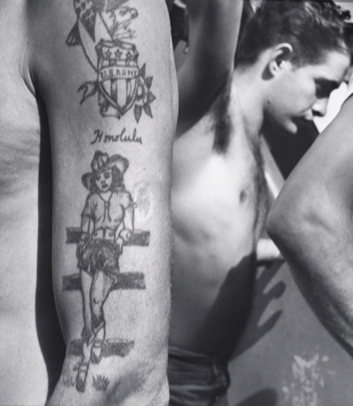 U.S. Army and Cowgirl Tattoos  1945