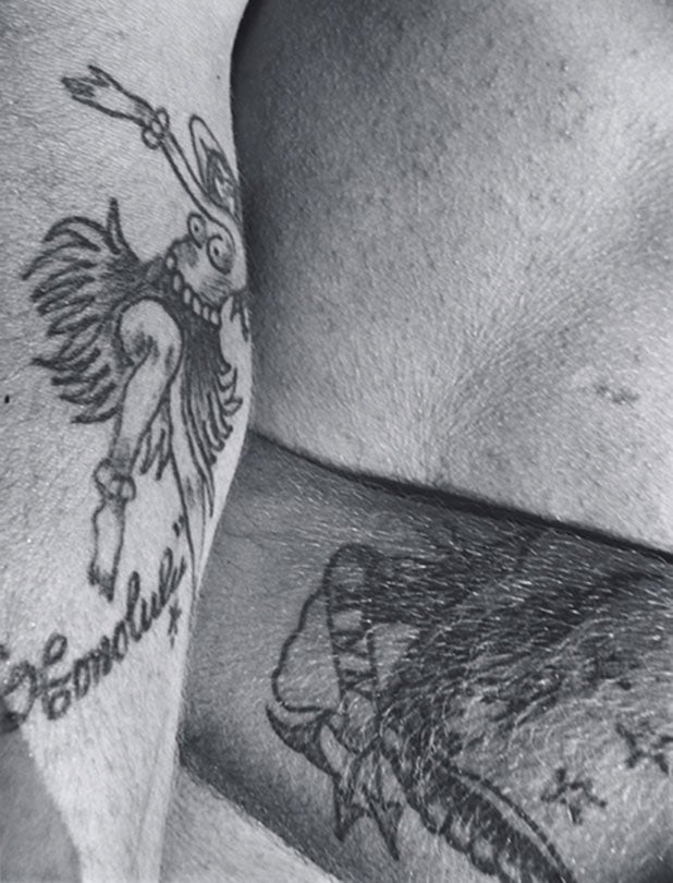 Arms Tattooed Over Chest  1945