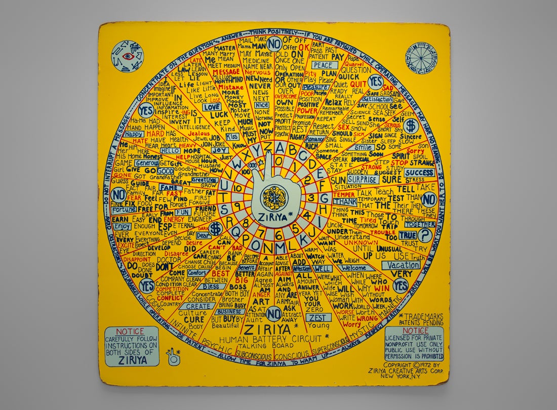 Ziriya Human Battery Circuit Talking Board  1972